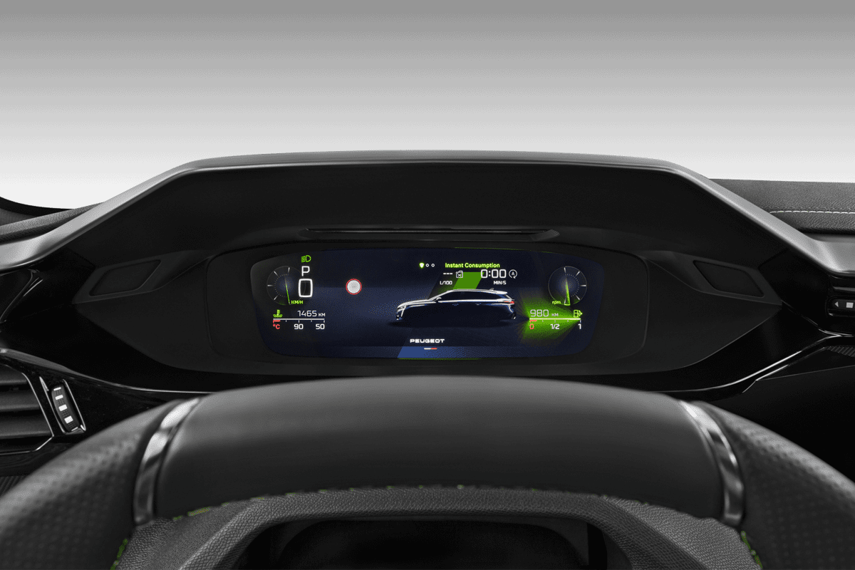 Kombiinstrument eines Peugeot 308 SW