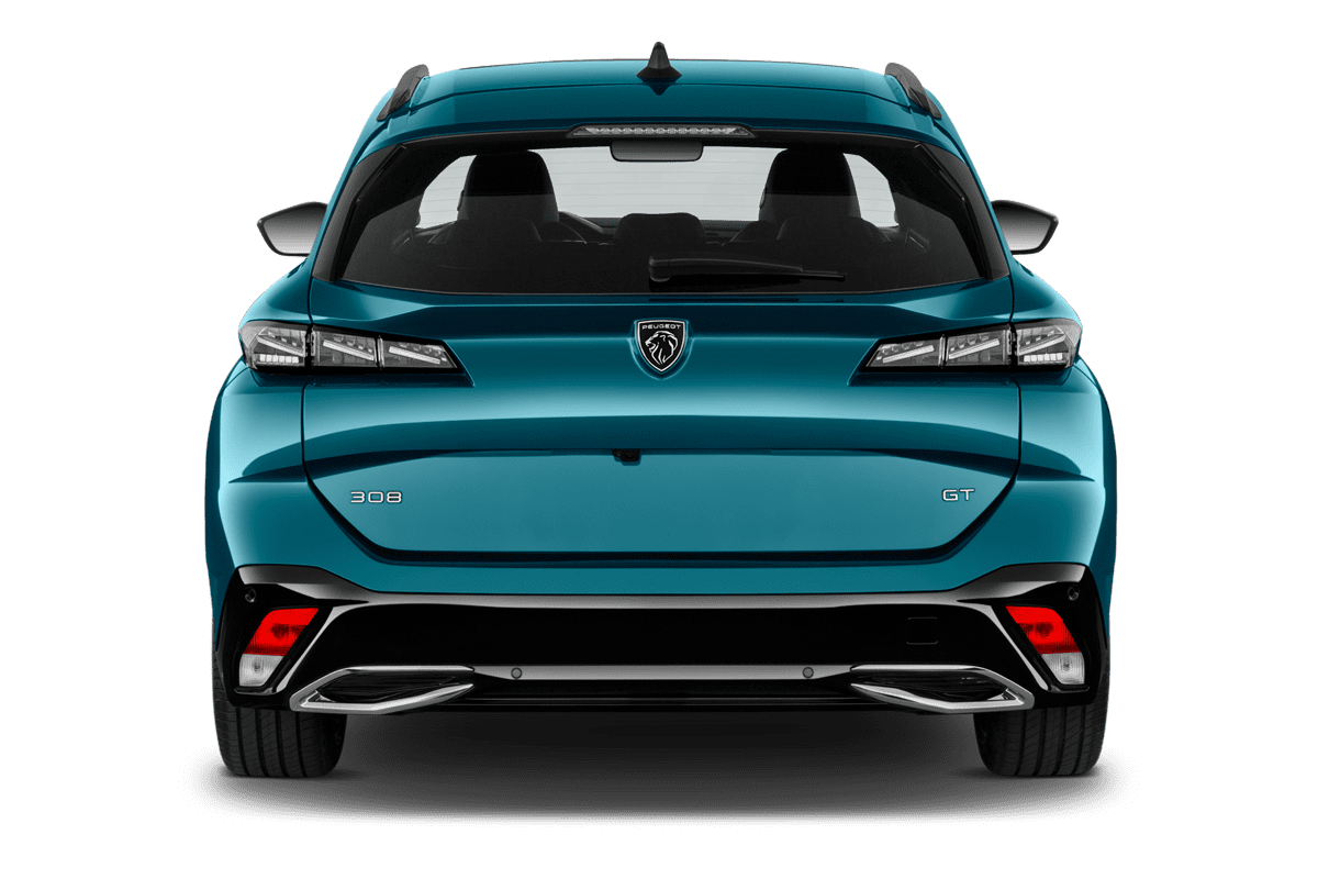 Heckansicht eines Peugeot 308 SW