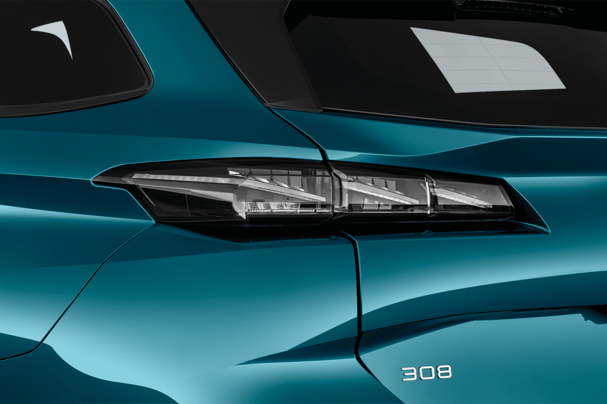 Heckleuchten eines Peugeot 308 SW
