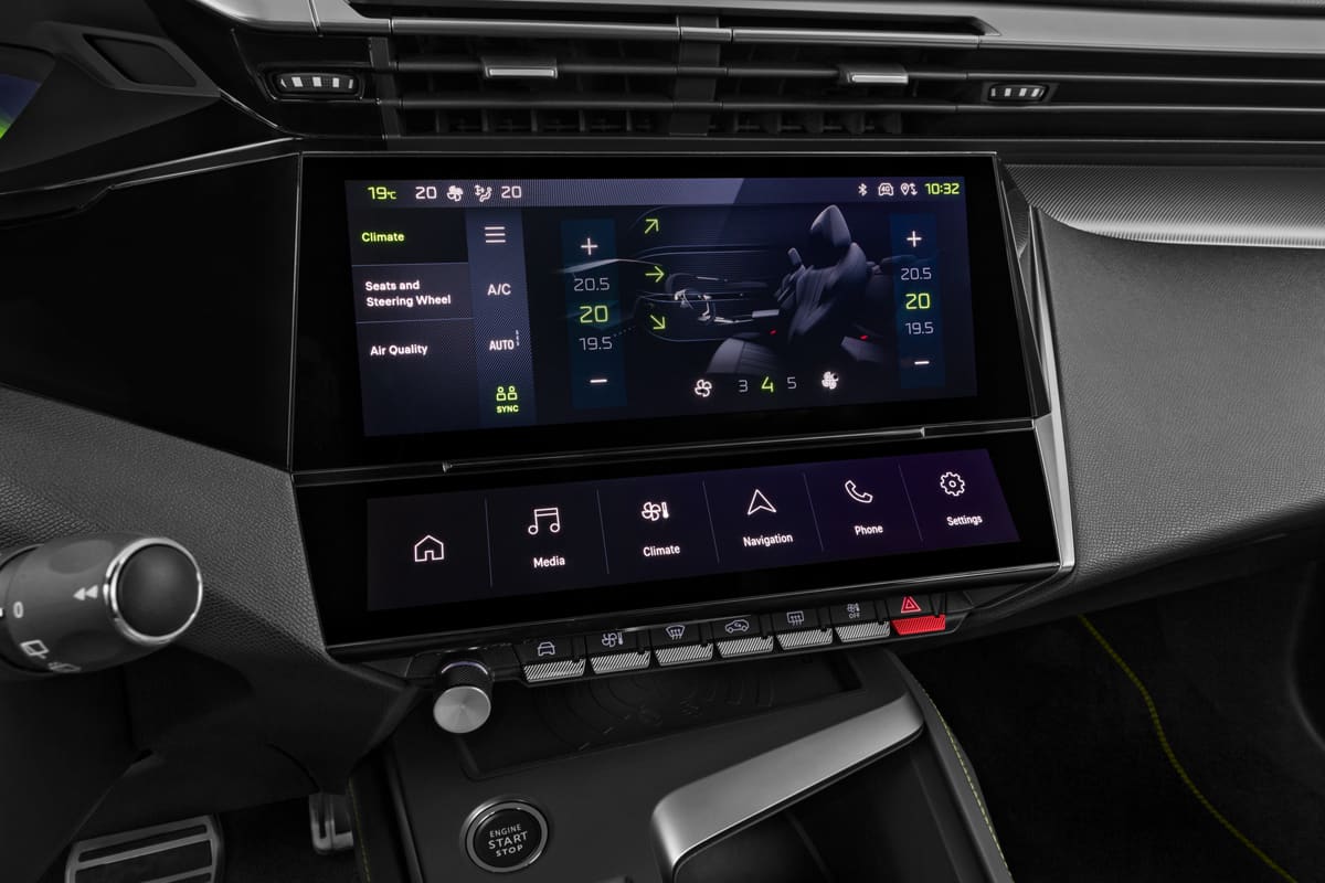 Klimasteuerung eines Peugeot 308 SW