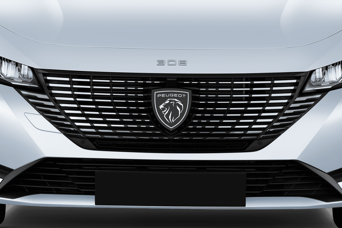 Kühlergrill eines Peugeot 308 SW Hybrid