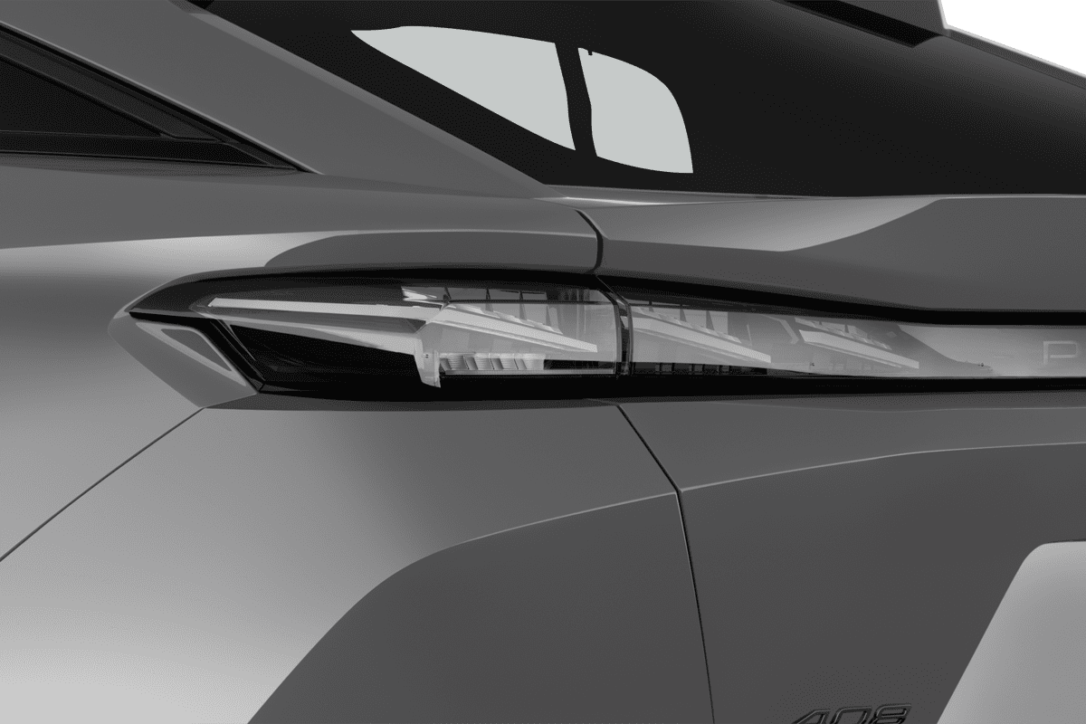 Heckleuchten eines Peugeot 408 Hybrid