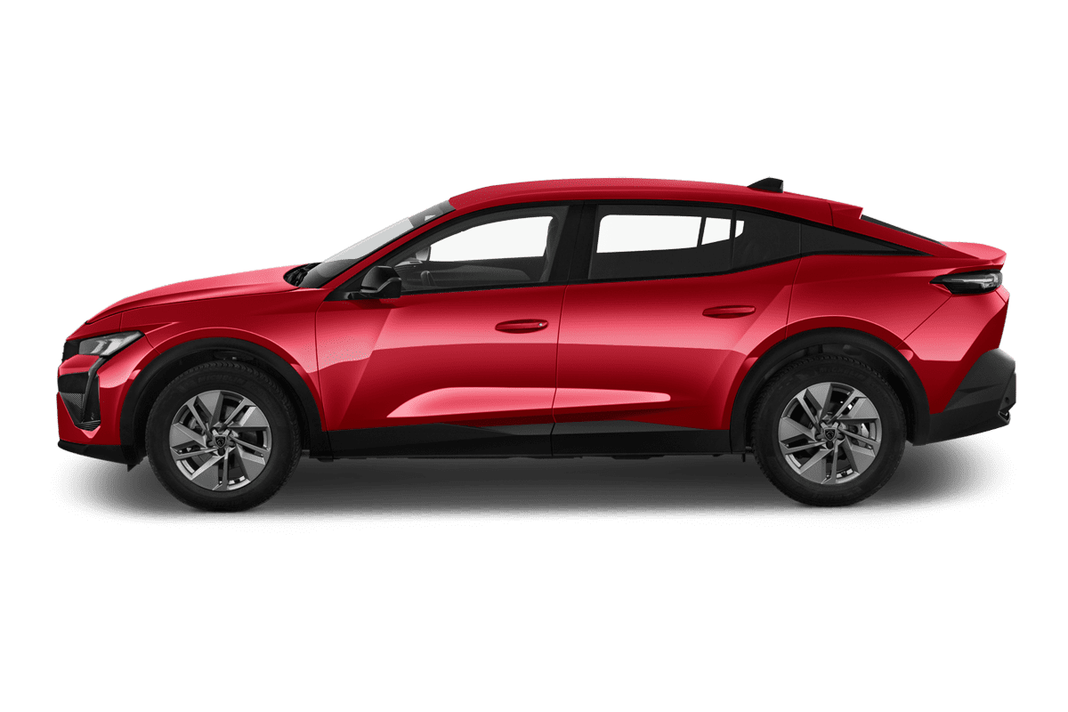 Seitenansicht eines Peugeot 408 Hybrid