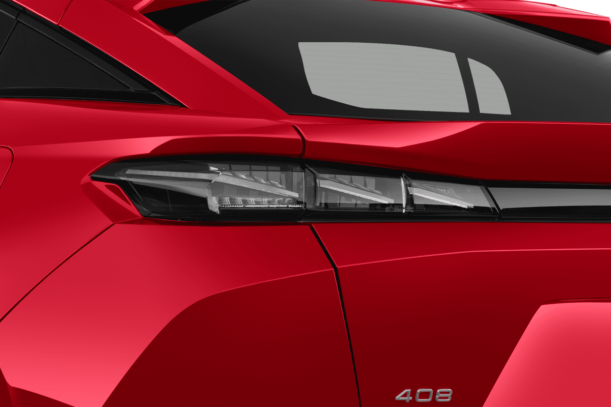 Heckleuchten eines Peugeot 408 Plug-in-Hybrid