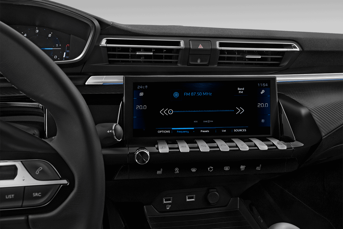 Audiosystem eines Peugeot 508 PSE