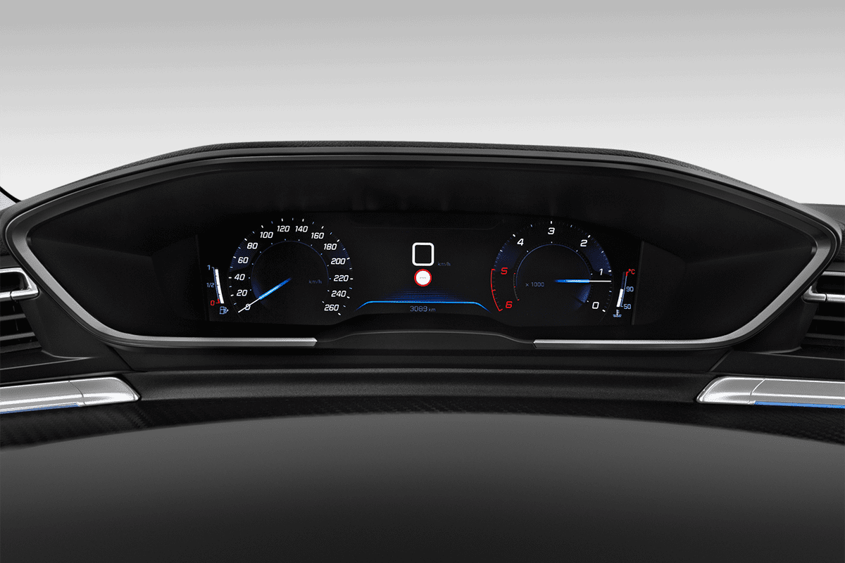 Kombiinstrument eines Peugeot 508 PSE