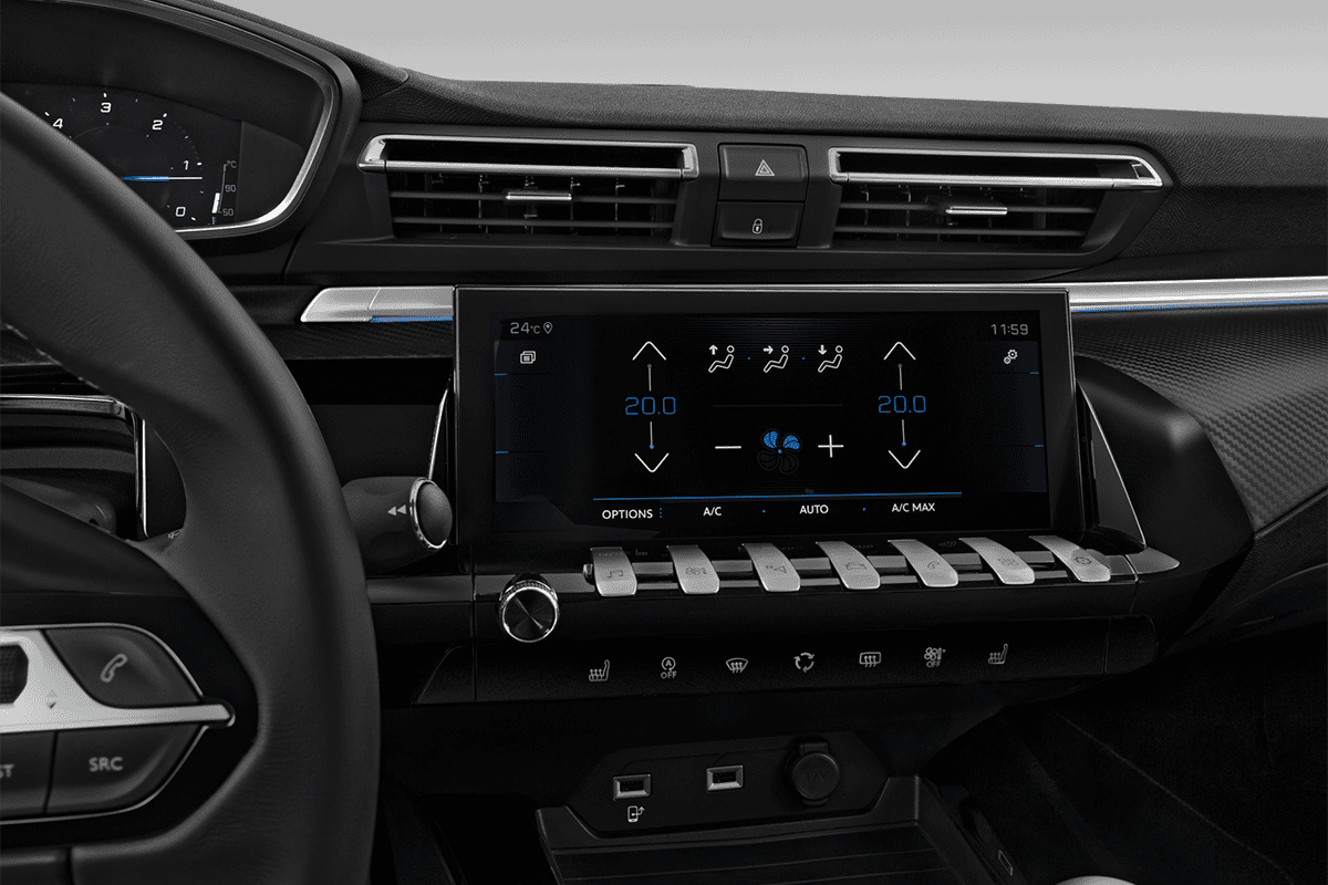 Klimasteuerung eines Peugeot 508 PSE