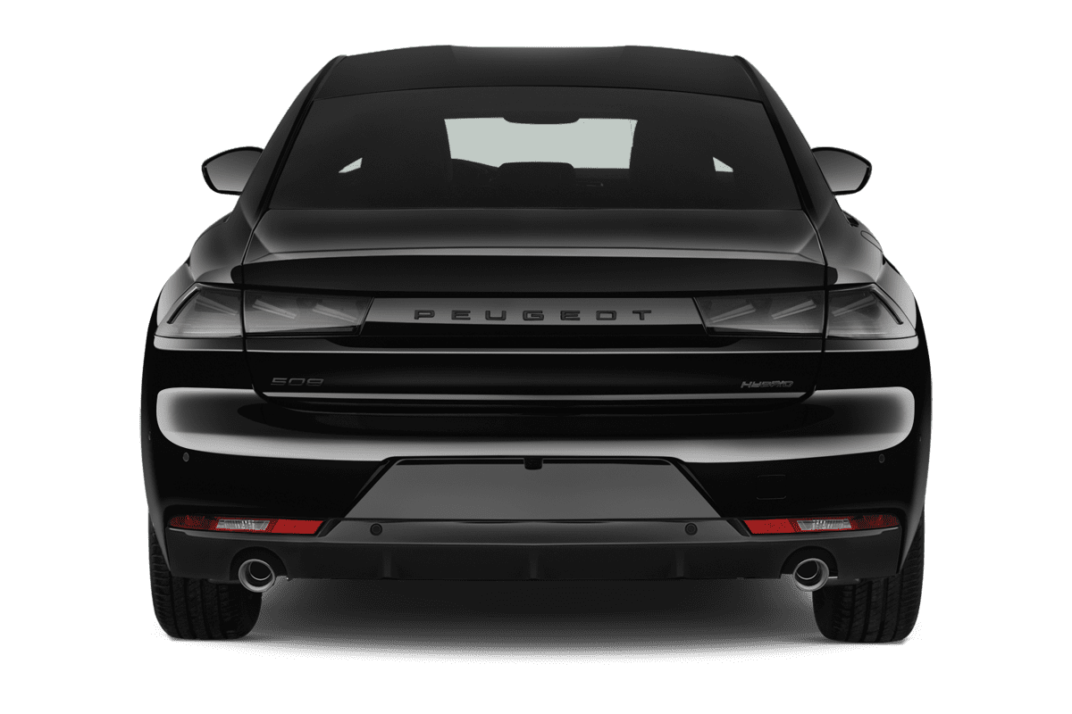 Heckansicht eines Peugeot 508 Plug-In-Hybrid