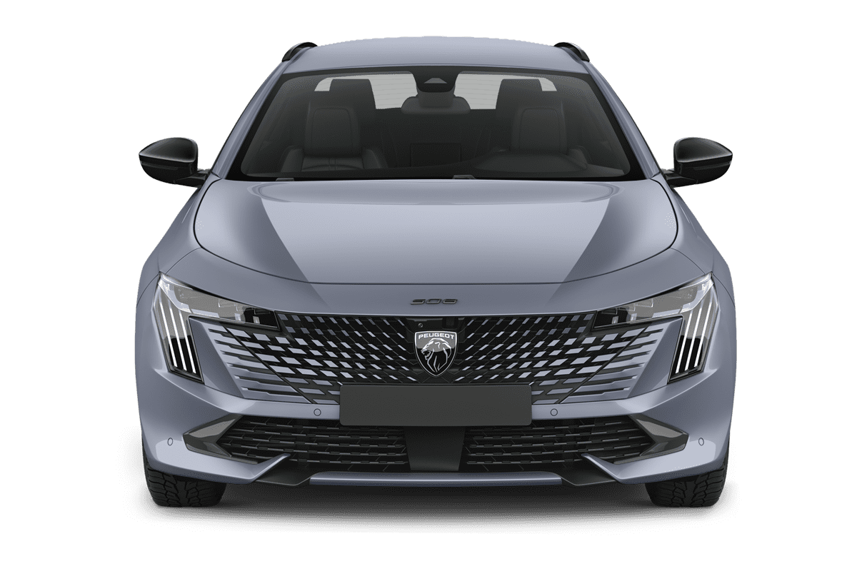 Frontansicht eines Peugeot 508 SW Plug-In-Hybrid, freigestellt