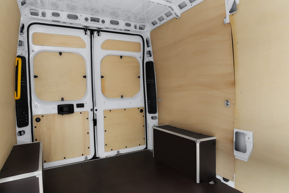 Rücksitzbank eines Peugeot e-Boxer