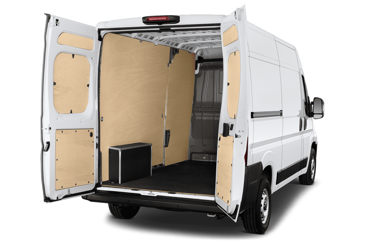 Kofferraum eines Peugeot e-Boxer