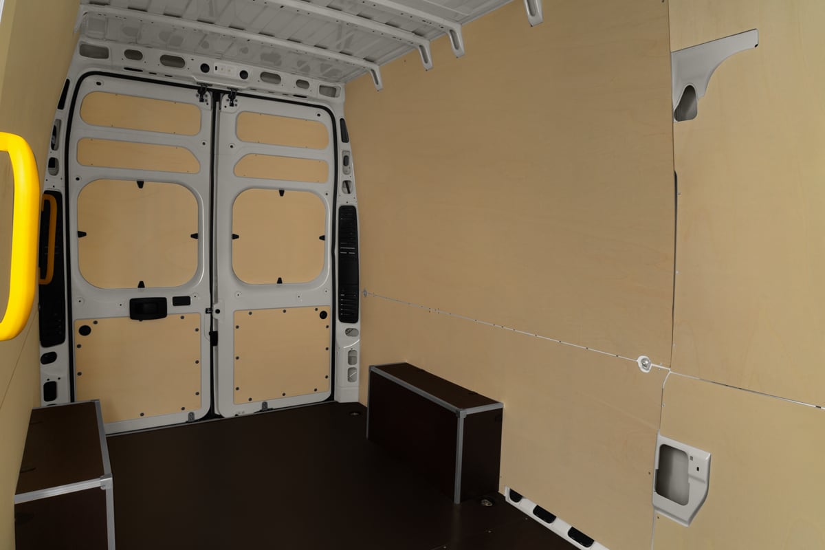 Rücksitzbank eines Peugeot Boxer Kastenwagen