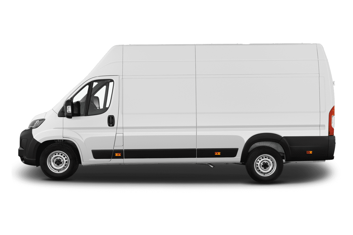 Seitenansicht eines Peugeot Boxer Kastenwagen