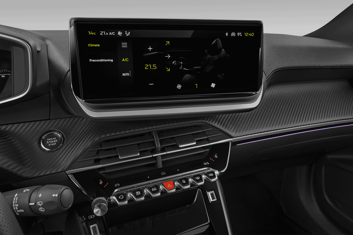 Klimasteuerung eines Peugeot e-2008