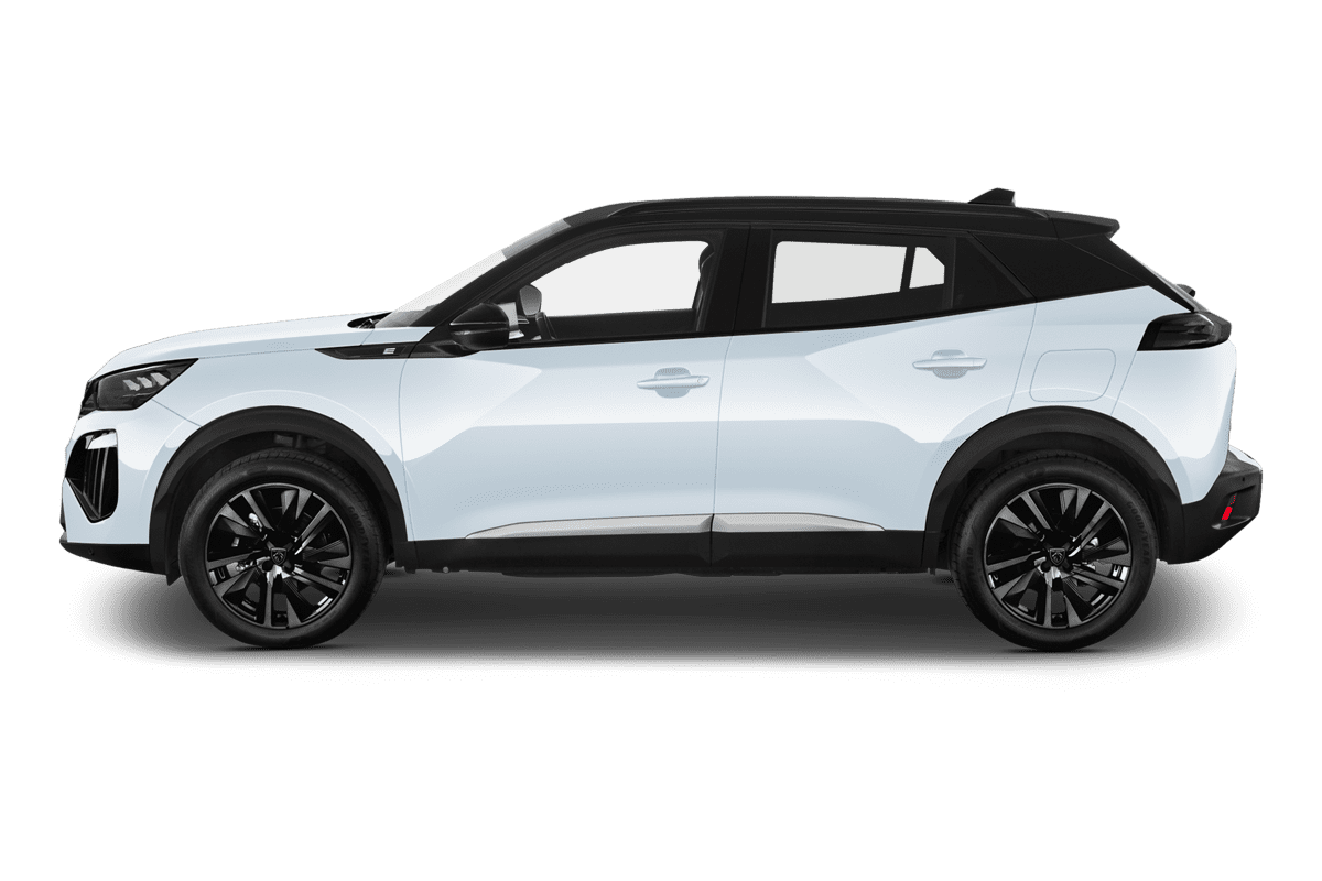 Seitenansicht eines Peugeot e-2008