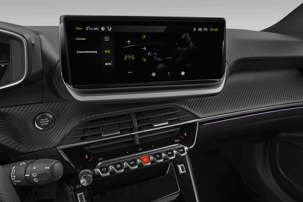 Klimasteuerung eines Peugeot e-2008