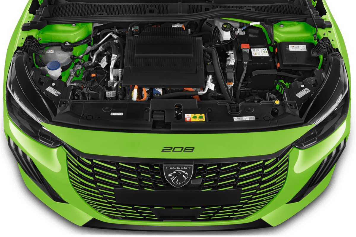 Motorraum eines Peugeot e-208