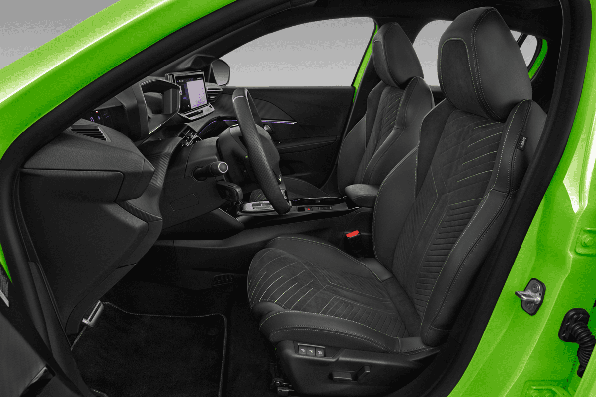 Vordersitze eines Peugeot e-208