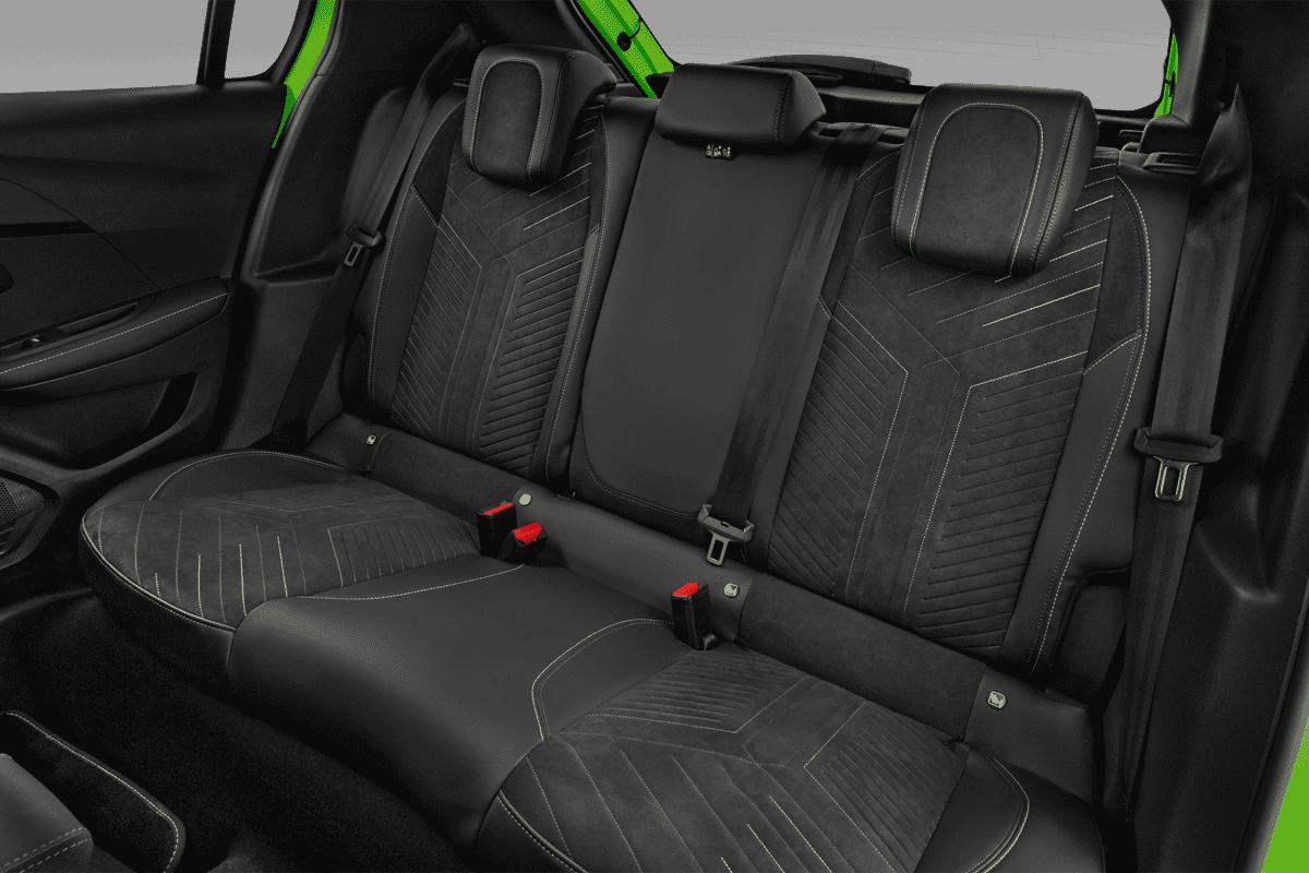 Rücksitzbank eines Peugeot e-208