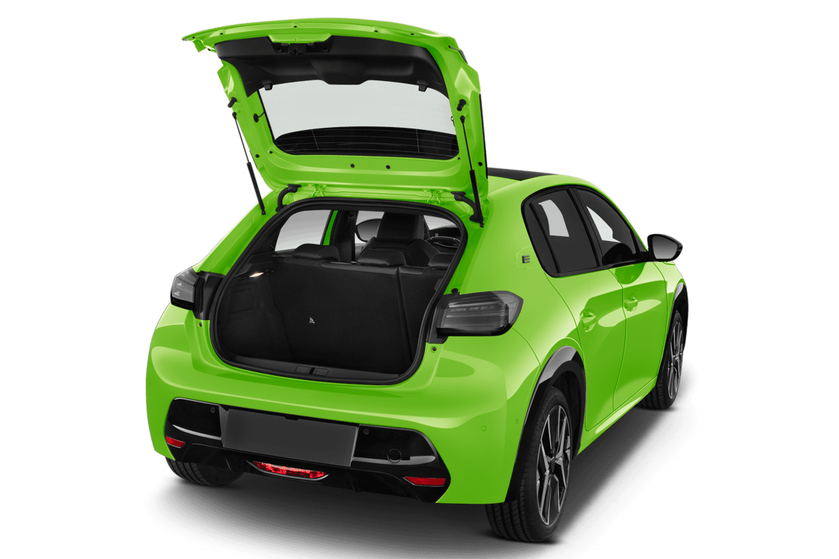 Kofferraum eines Peugeot e-208