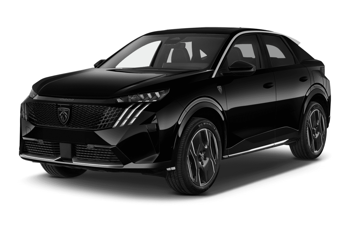 Schräge Frontansicht eines Peugeot 3008, freigestellt