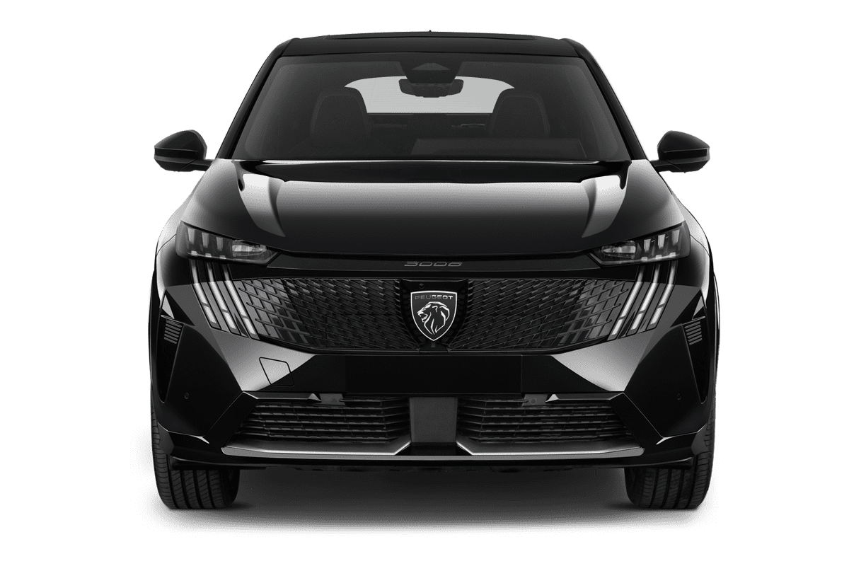 Frontansicht eines Peugeot e-3008 , freigestellt