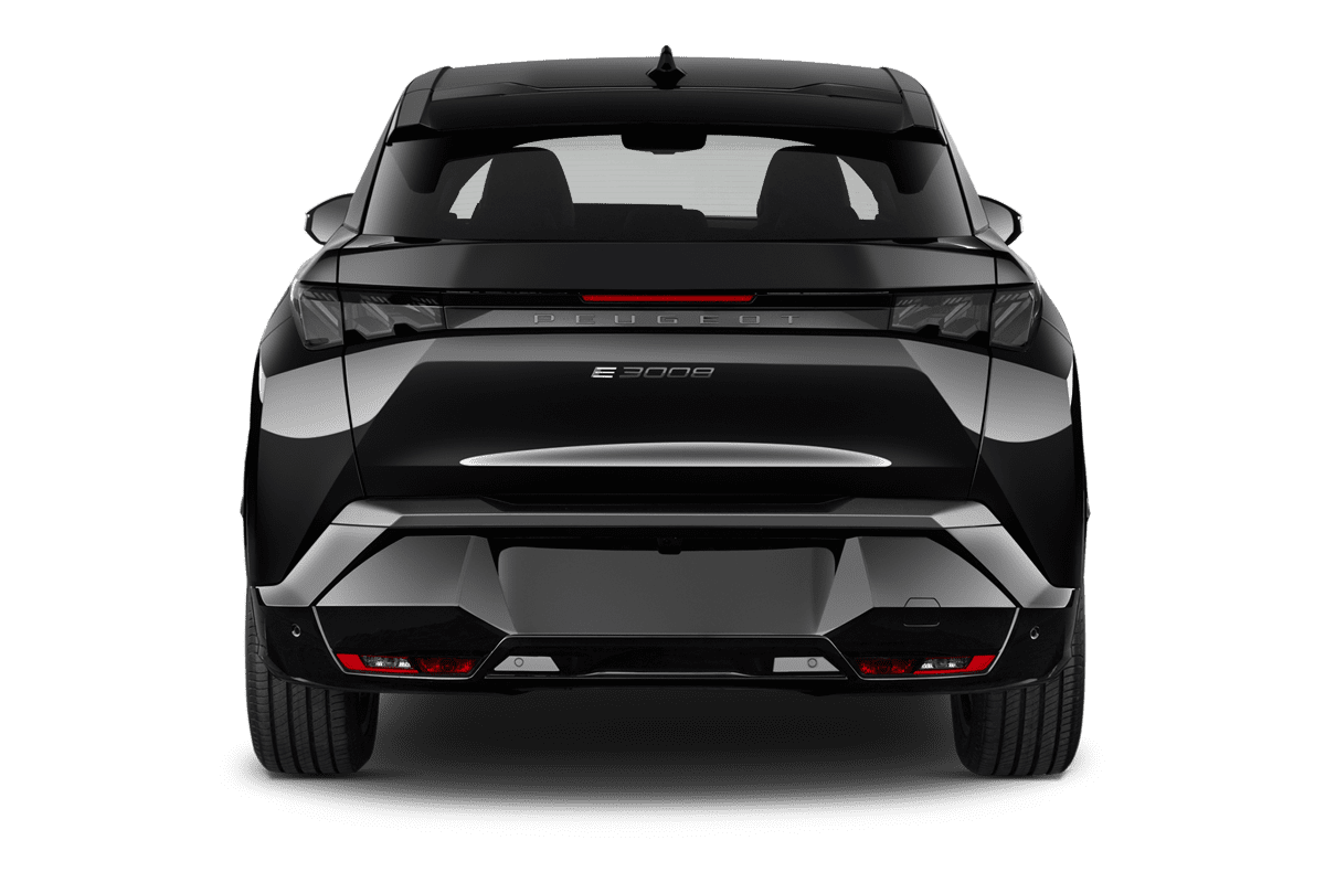 Heckansicht eines Peugeot e-3008 