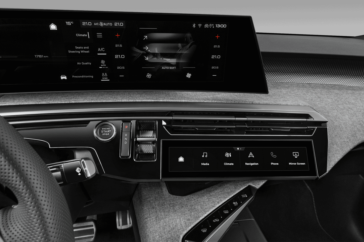 Klimasteuerung eines Peugeot e-3008 