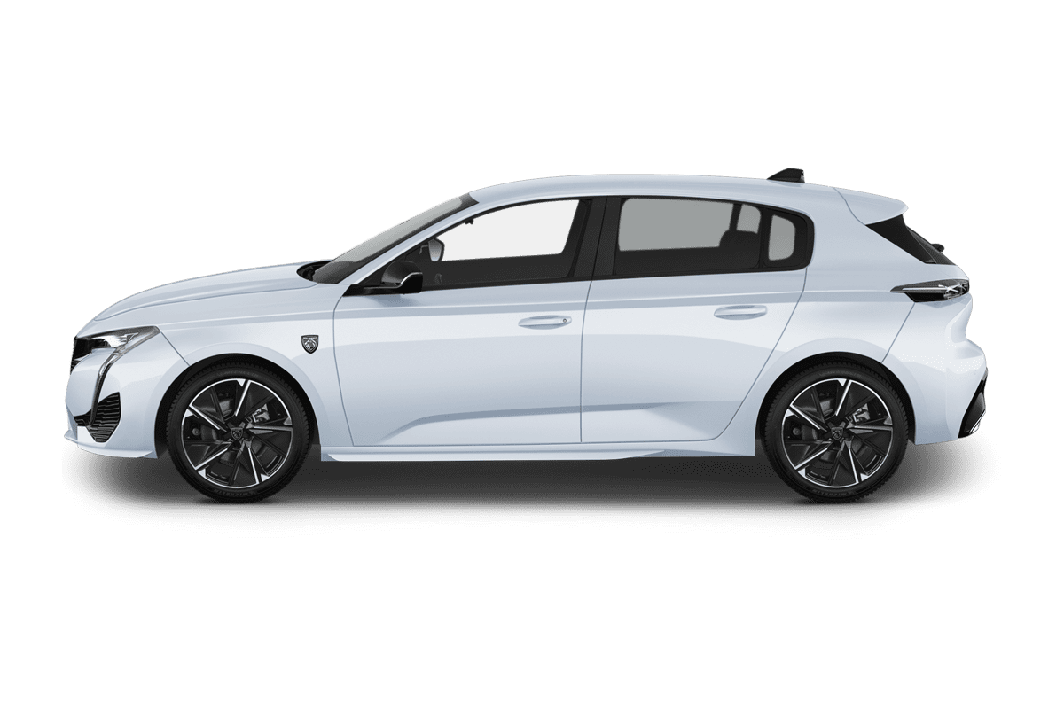 Seitenansicht eines Peugeot e308