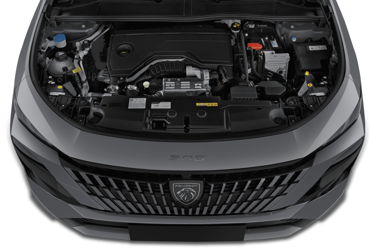 Motorraum eines Peugeot e308