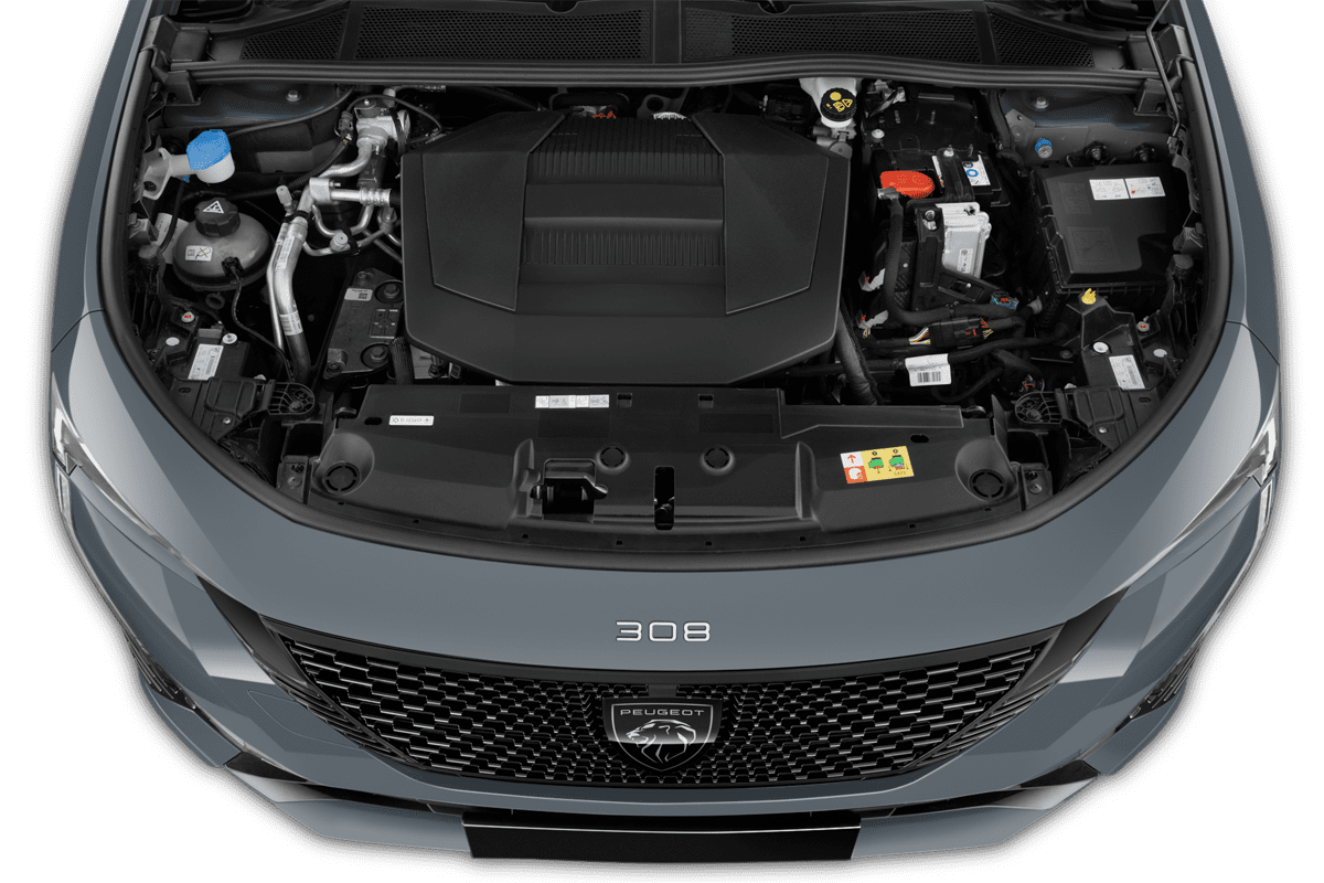Motorraum eines Peugeot e308 SW