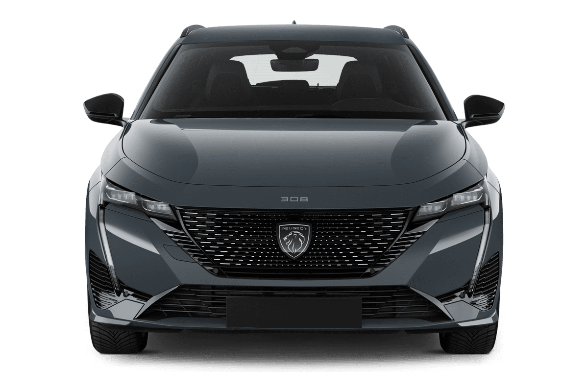 Frontansicht eines Peugeot e308 SW, freigestellt