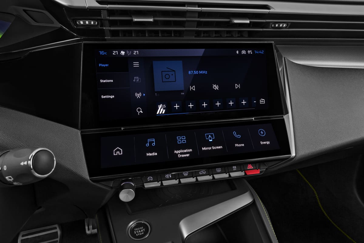 Audiosystem eines Peugeot e308 SW