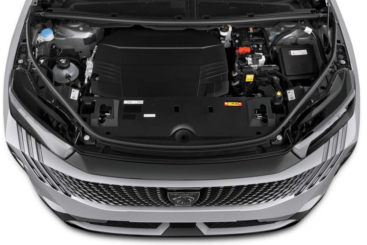 Motorraum eines Peugeot E-5008 