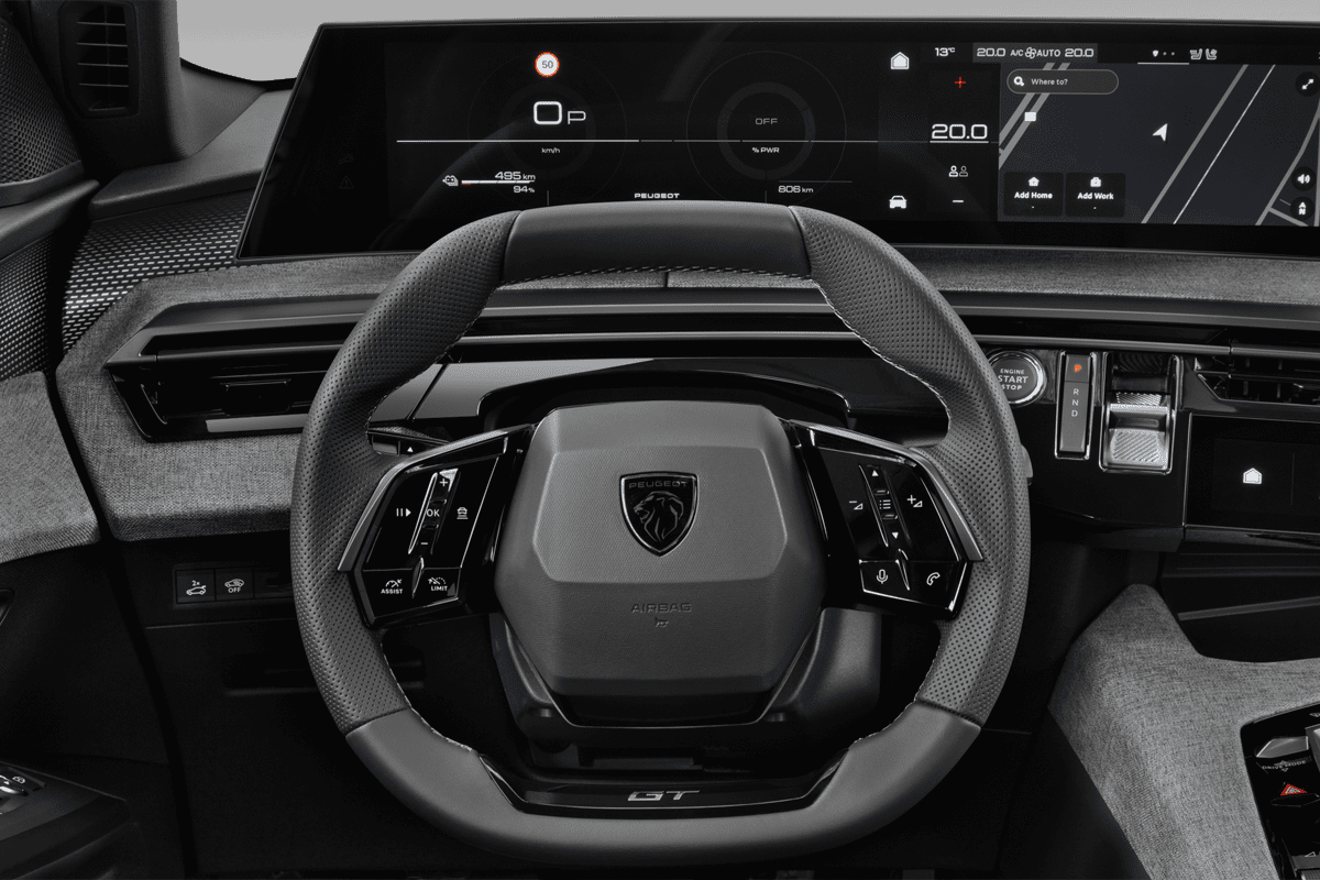 Lenkrad eines Peugeot E-5008 