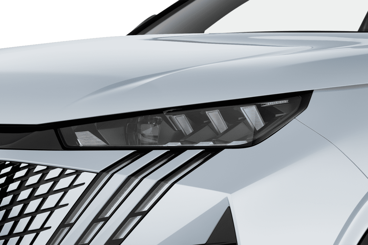 Frontscheinwerfer eines Peugeot e-5008  (KI-generiert)