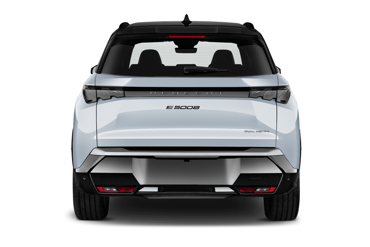 Heckansicht eines Peugeot e-5008  (KI-generiert)