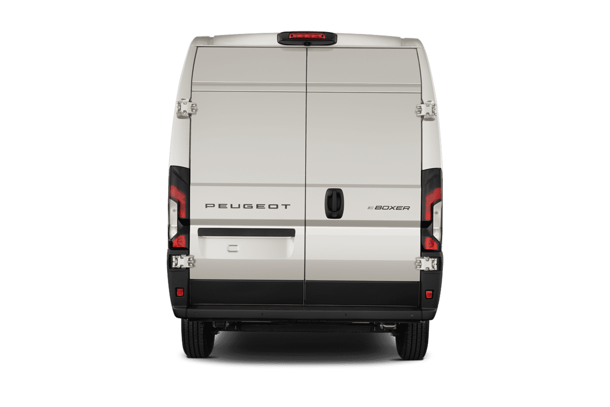 Heckansicht eines Peugeot e-Boxer