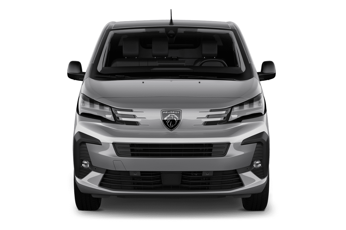 Frontansicht eines Peugeot E-Expert Kastenwagen , freigestellt