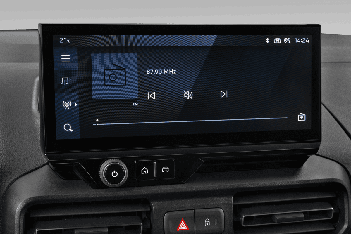 Audiosystem eines Peugeot e-Partner Kastenwagen