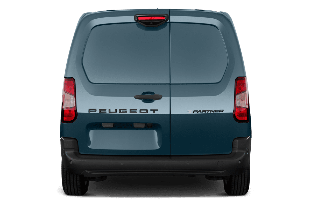Heckansicht eines Peugeot e-Partner Kastenwagen