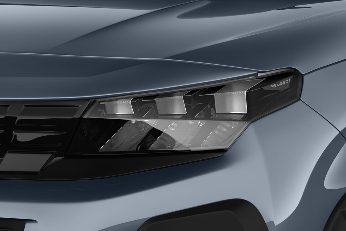 Frontscheinwerfer eines Peugeot e-Rifter