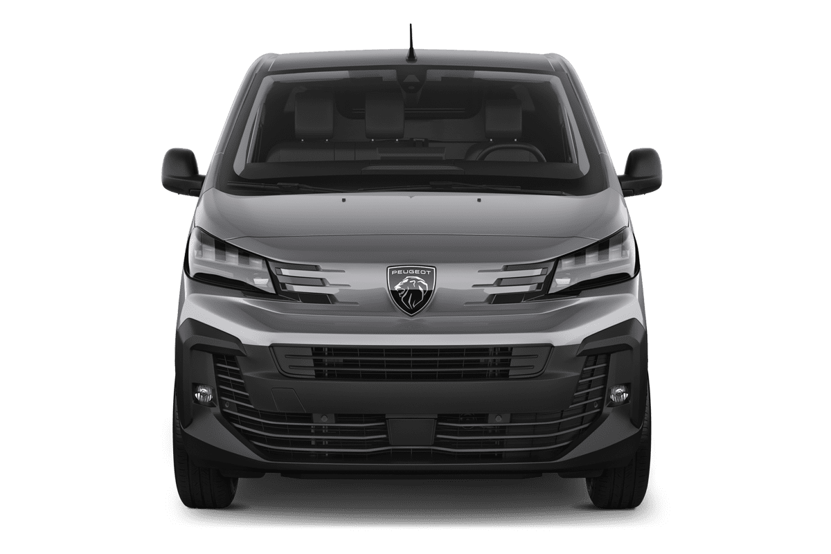 Frontansicht eines Peugeot Expert Kastenwagen, freigestellt