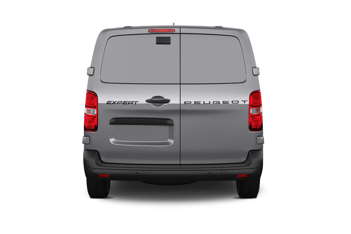 Heckansicht eines Peugeot Expert Kastenwagen
