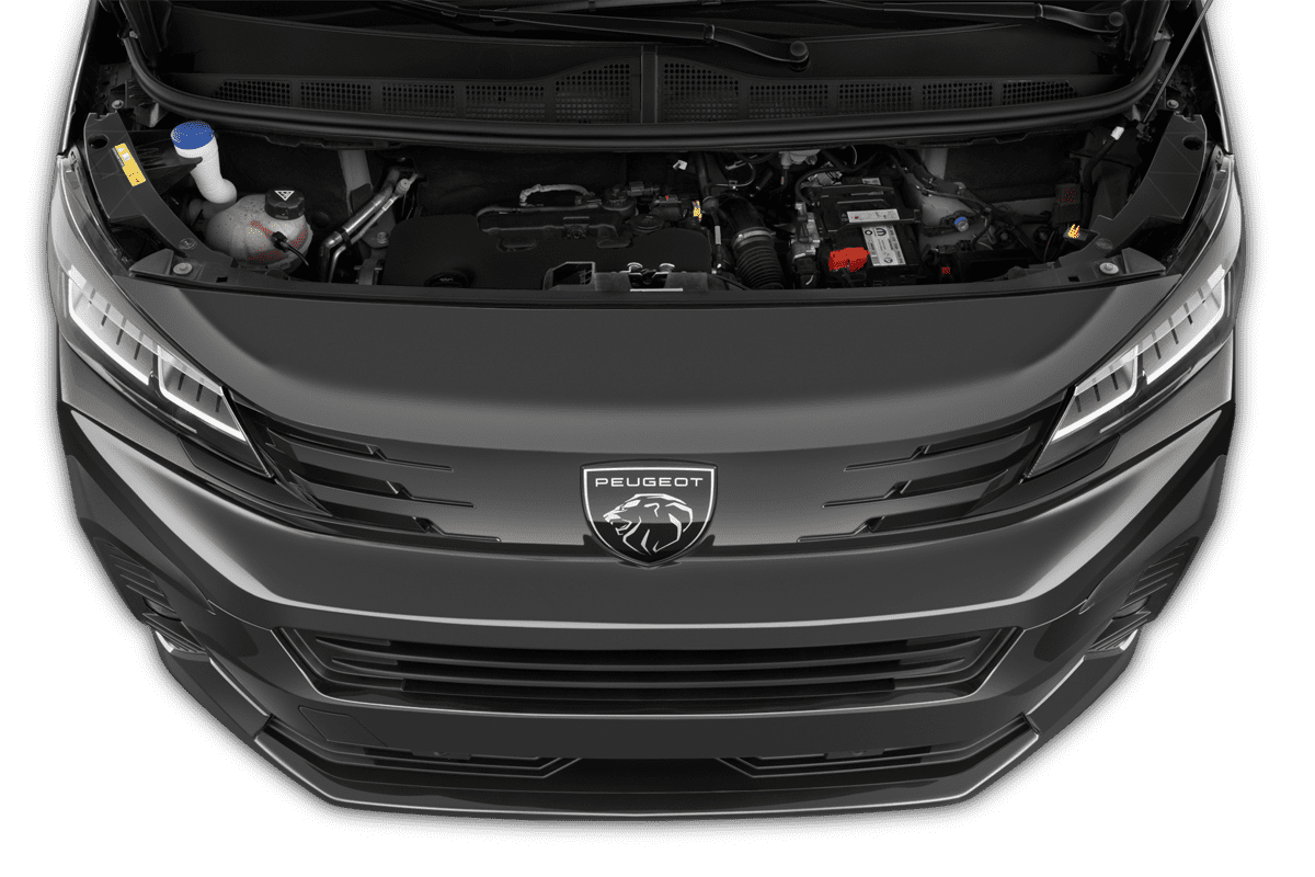 Motorraum eines Peugeot Expert verglaster Kastenwagen