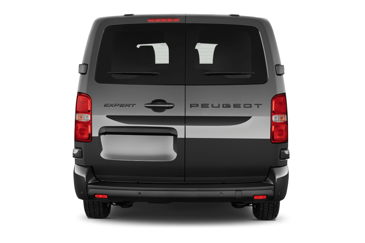 Heckansicht eines Peugeot Expert verglaster Kastenwagen