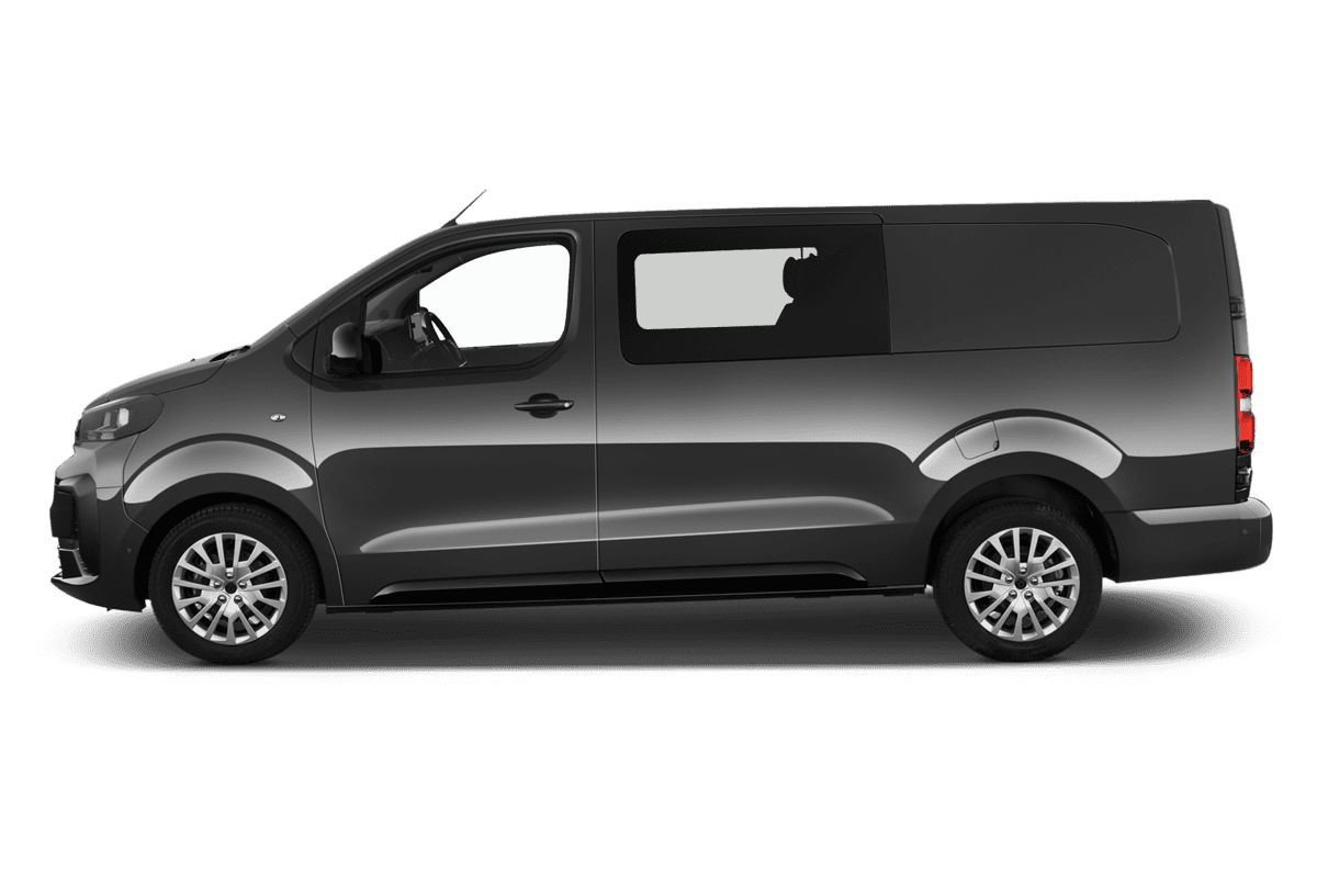 Seitenansicht eines Peugeot Expert verglaster Kastenwagen