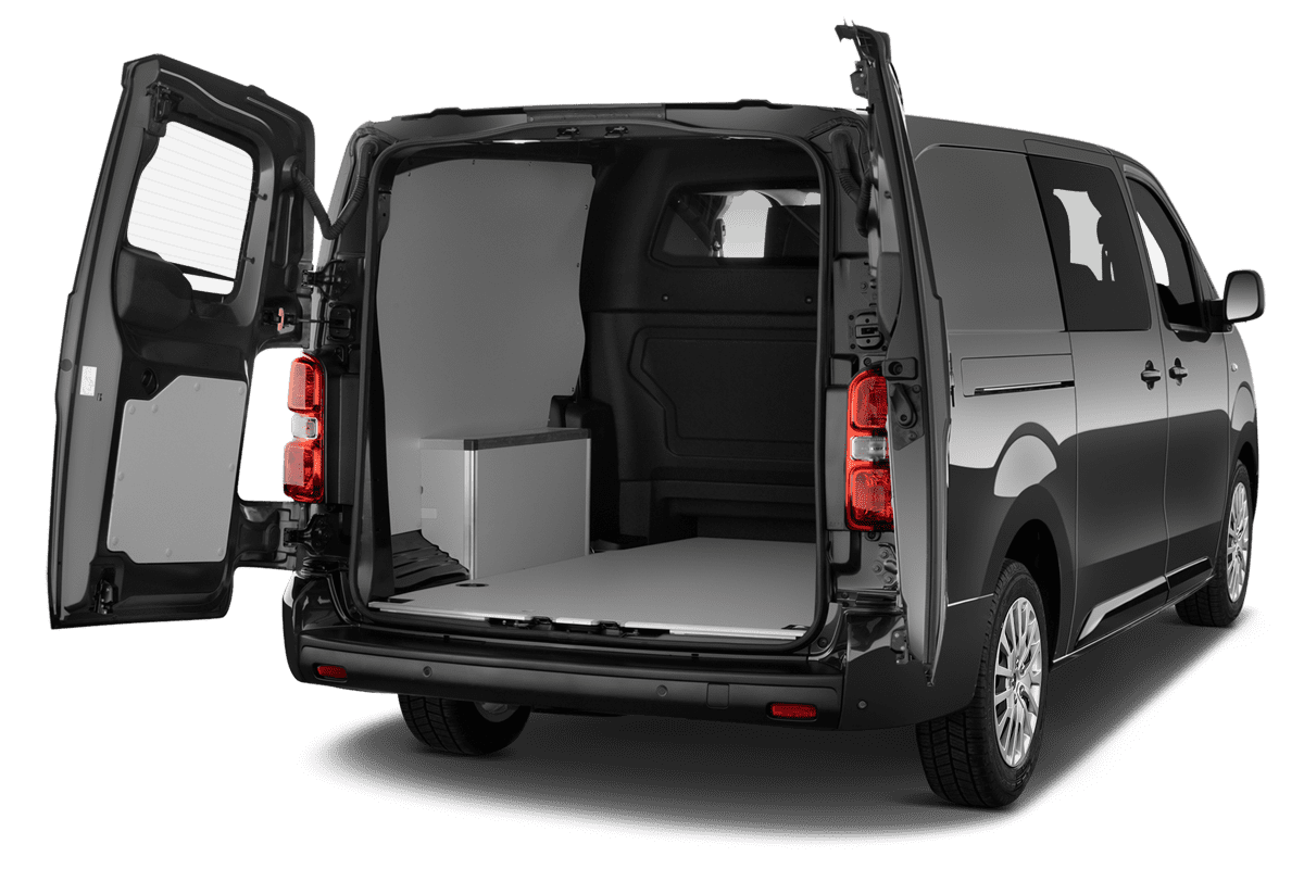 Kofferraum eines Peugeot Expert verglaster Kastenwagen