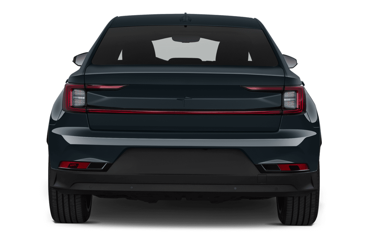 Heckansicht eines Polestar 2