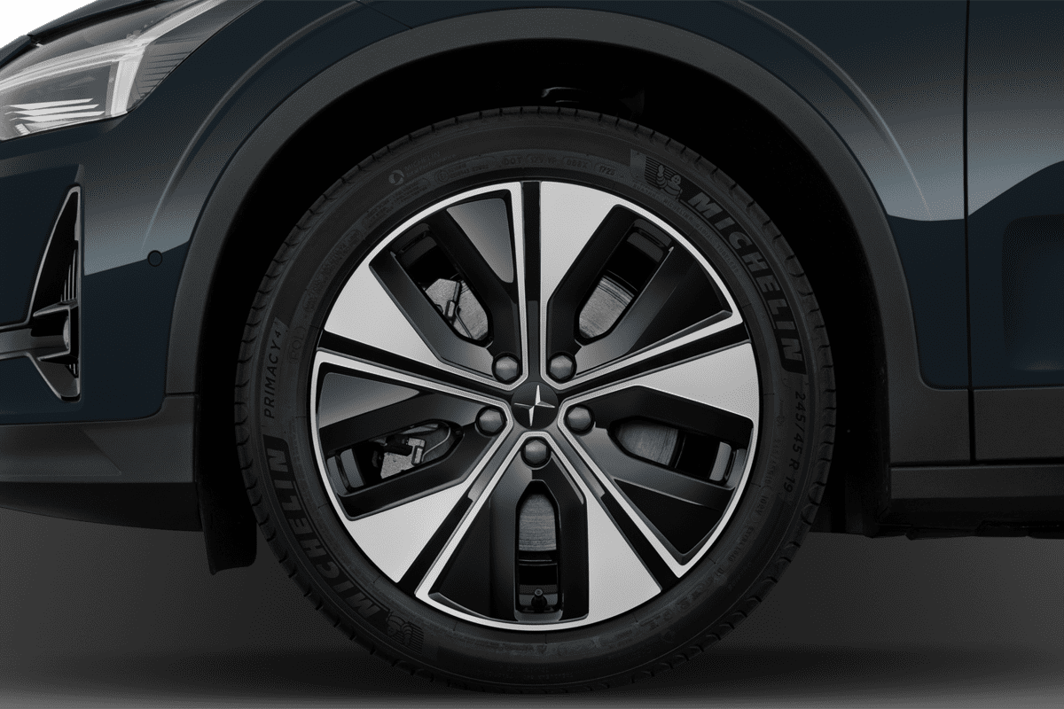 Radkappe oder Felge eines Polestar 2